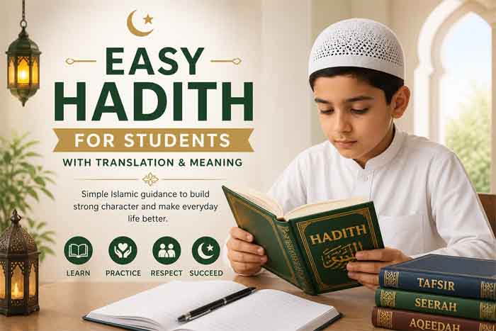 easy hadith for students with translation and meaning