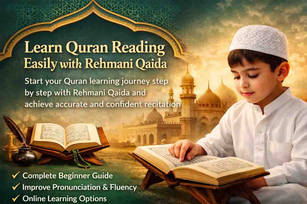 Learn Quran Reading with Rehmani Qaida for Beginners Step by Step Guide