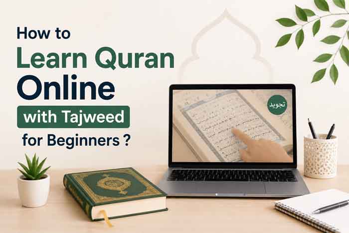 Student learning Quran online with Tajweed from a certified tutor