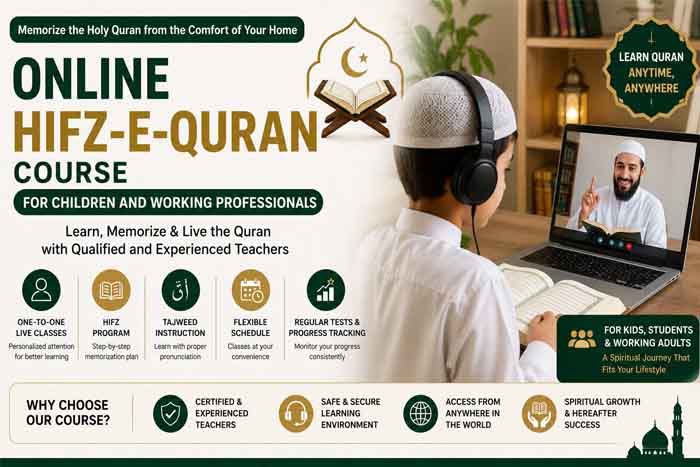 Online Hifz-e-Quran Course for Children and Working Professionals with Expert Quran Teachers