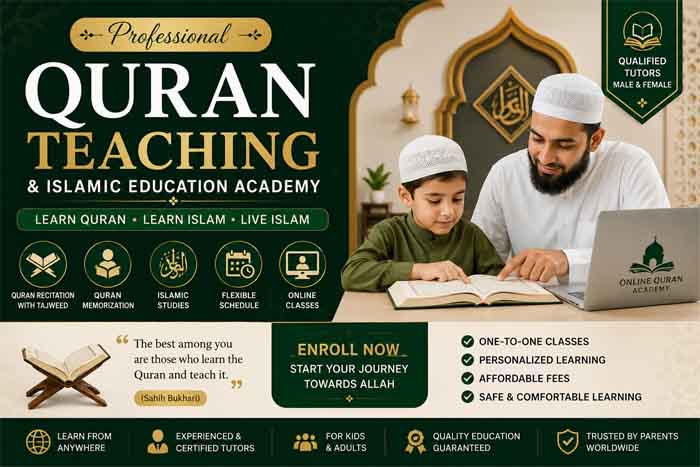 Online Quran Teaching and Islamic Education Academy for Kids and Adults