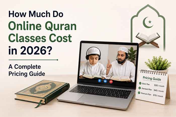 Best Online Quran Classes pricing guide showing course costs and packages for 2026