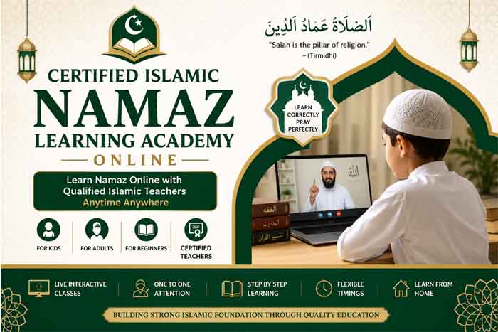 Certified Islamic Namaz Learning Academy Online for Kids and Adults Learning Daily Salah Step by Step